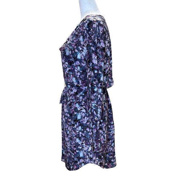 Rebecca Taylor - “Tapestry Collection ” Floral, Silk Mini Dress - Size 0, Purple - Picture 7 of 16